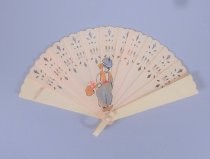 Celluloid fan with Dutch character