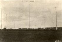 Radio towers at Ballybunion, Ireland station