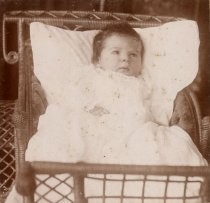 Portrait of Miss Clayton, age 4 weeks