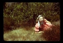 Shirlie Montgomery in red dress