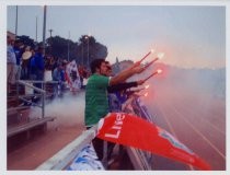 Ultras with flares and smoke