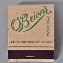 O'Brien's San Jose California's Noted Dining Room