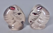 Horse heads salt & pepper shakers