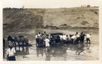 Dragging a vehicle out of the water in Arizona