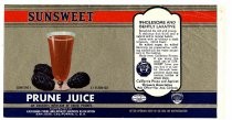 Sunsweet Brand Prune Juice, California Prune and Apricot Growers Association, San Jose, California