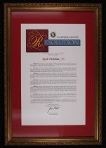 California Senate Member Resolution No. 19