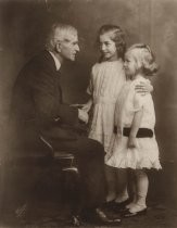 Frank Bacon with two little girls