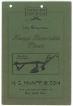 H.G. Knapp & Son exclusive manufacturers of the original Knapp Reversible Plows and ocean shore graders [catalog for 1912-13]