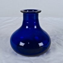 Cobalt blue glass vase