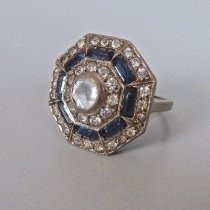 Silver cocktail ring