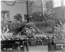 Church interior decorated with calla lilies, c. 1912