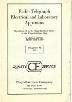 Radio telegraph electrical and laboratory apparatus