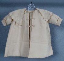 Child's ivory wool and silk coat