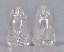 Glass salt & pepper shakers