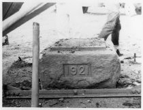 "1921" foundation stone