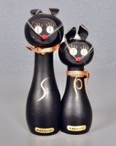 Black cats salt & pepper shakers