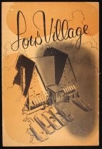 Lou's Village menu including smorgasbord, 1950s