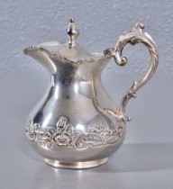Silver cream pitcher