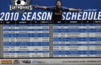 Did You FEEL THAT? : 2010 Season Schedule magnet