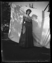 Young woman with fan