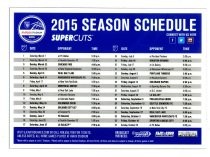 2015 Season Schedule magnet