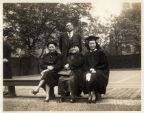 Margaret Kee Marr college graduation group portrait