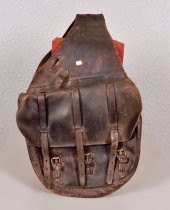 Leather saddlebags