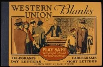 Western Union blanks book