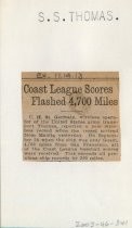 Coast League Scores Flashed 4,700 Miles