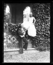 Two women dressed for Fiesta de las Rosas, c. 1932