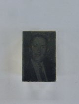 Man's portrait printing block