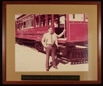 Rod Diridon with Trolley Car 124