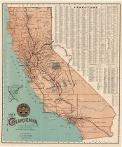 Map of California Compiled from Latest Official & Authentic Information, by the Southern Pacific Company