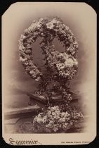 Studio portrait of funeral wreath