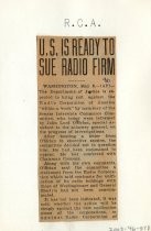 U.S. Is Ready To Sue Radio Firm