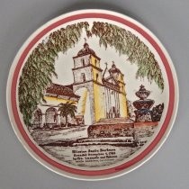 Mission Santa Barbara plate