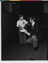 March of Dimes poster boy with Norman Mineta