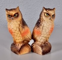 Perched owls salt & pepper shakers