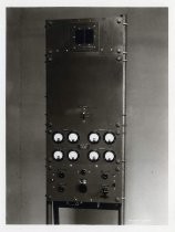 Federal Telegraph Company switchboard for remote control of short wave vacuum tube transmitters