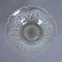 Pressed glass candy dish