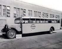 Campbell Union Grammar School Studebaker school bus