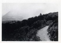 Mountain path with mountain in the distance