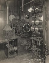 Radio installation, U.S.S. Cleveland, Mare Island, California, 1918