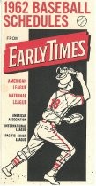 1962 Baseball Schedules from Early Times