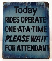 Rides operation sign — Calisphere