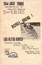 San Jose Track / Los Altos Races promotional poster