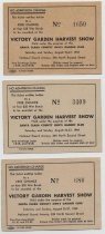 Admission Ticket to Victory Garden Harvest Show