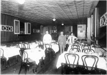 Unknown Cook; Joe Mondera, co-owner; Mary Bassoni, waitress, c. 1924