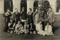 Group of young women with prunes