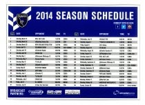 Quakes 2014 Season Schedule